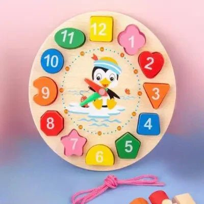 Jouet en Bois - WoodenToys™ - Horloge - L'éveil bébé