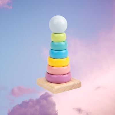 Jouet en Bois - WoodenToys™ - Tour Macaron - L'éveil bébé