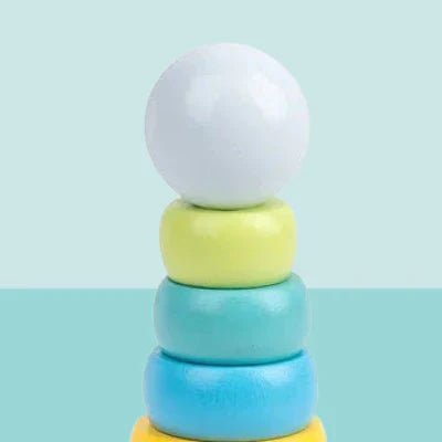 Jouet en Bois - WoodenToys™ - Tour Macaron - L'éveil bébé